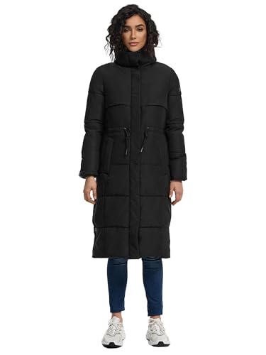 Navahoo Damen Wintermantel Warmer Steppmantel mit Taillenzugband Der Wahnsinn 14 Black Gr. XXL von Navahoo