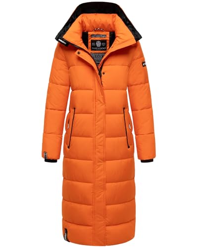 Navahoo Damen Wintermantel warmer Steppmantel lang mit abnehmbarer Kapuze Isalie Orange Gr. L Navahoo Damen Wintermantel warmer Steppmantel lang mit abnehmbarer Kapuze Isalie Orange Gr. L von Navahoo