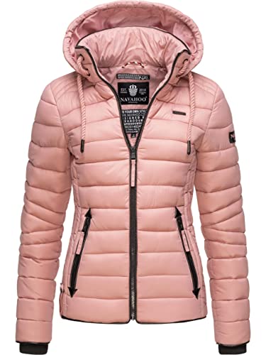 Navahoo Damen leichte Übergangsjacke Steppjacke mit Kapuze Lulana Powder Rose Gr. XS von Navahoo