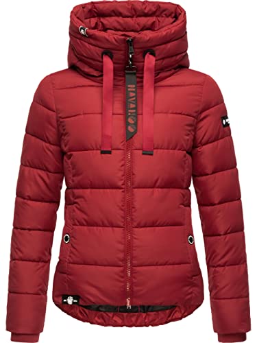 Navahoo Damen mitteldick gefütterte Winter Steppjacke Amayaa Blood Red Gr. L von Navahoo