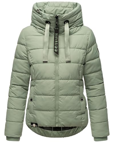 Navahoo Damen mitteldick gefütterte Winter Steppjacke Amayaa Smoky Mint Gr. L von Navahoo