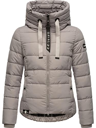 Navahoo Damen mitteldick gefütterte Winter Steppjacke Amayaa Zinc Grey Gr. XS von Navahoo