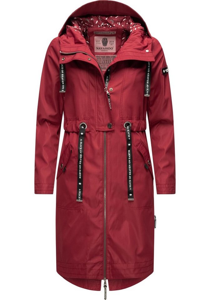 Navahoo Funktionsparka Josinaa stylische Übergangs Outdoorjacke mit Kapuze von Navahoo