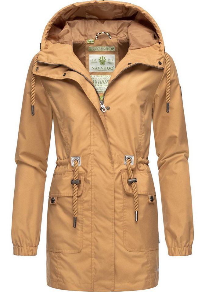 Navahoo Outdoorjacke Neophee Damen Übergangs Parka mit Kapuze von Navahoo