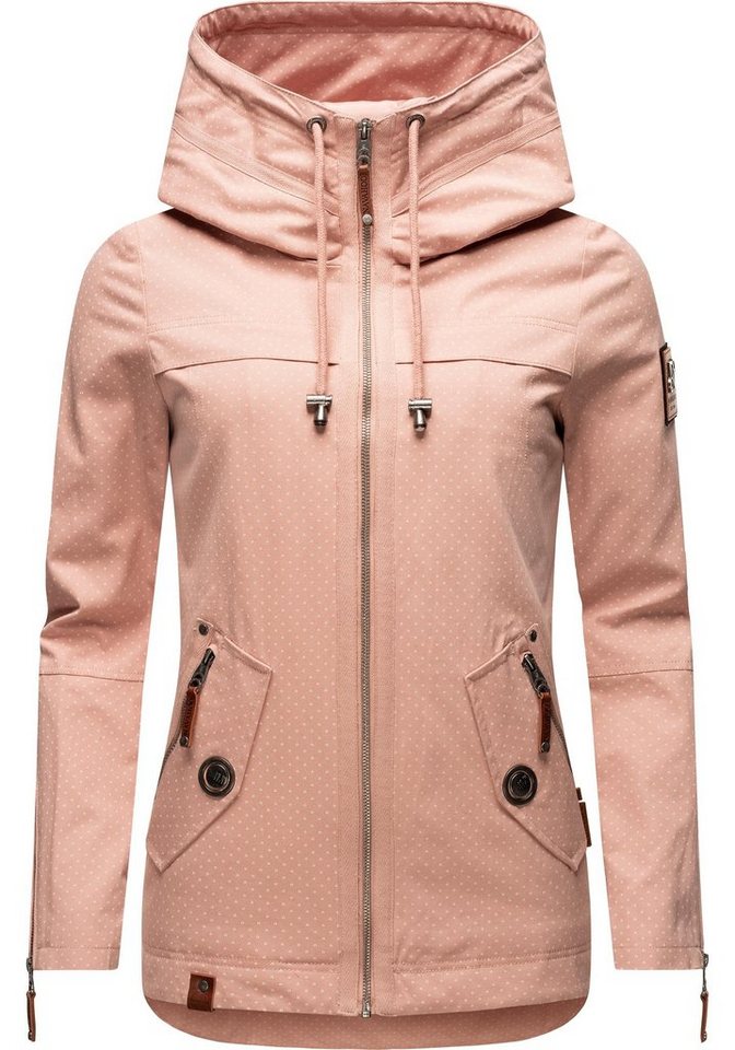 Navahoo Outdoorjacke Wekoo moderner Damen Übergangsparka aus Baumwolle mit Kapuze von Navahoo