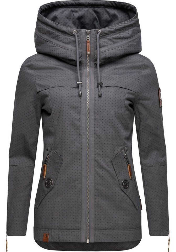 Navahoo Outdoorjacke Wekoo moderner Damen Übergangsparka aus Baumwolle mit Kapuze von Navahoo