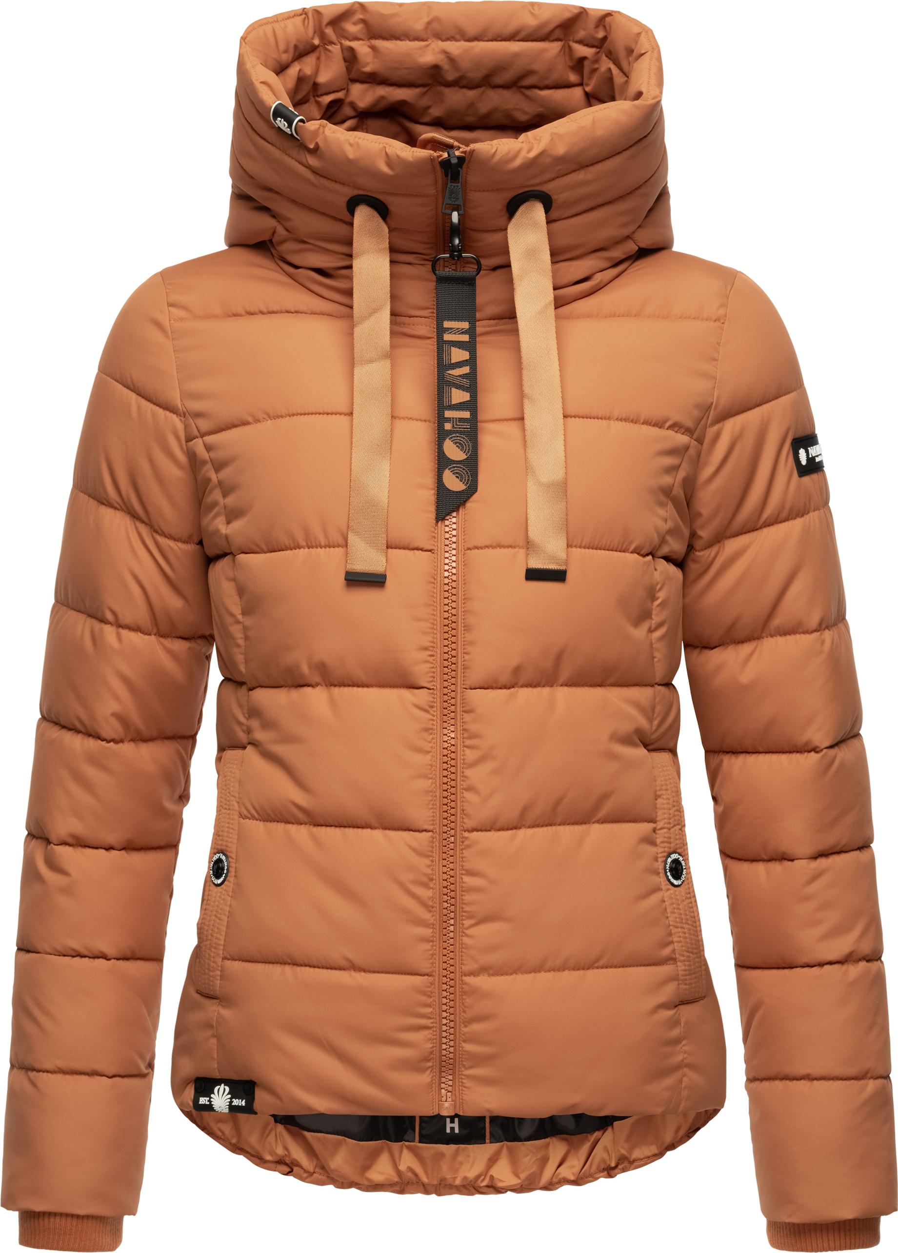 Navahoo Steppjacke "Amayaa", mit Kapuze, stylische Damen Winterjacke mit coolen Applikationen von Navahoo