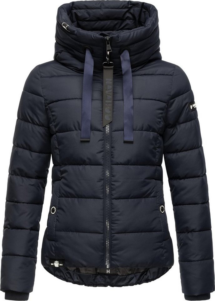 Navahoo Steppjacke Amayaa stylische Damen Winterjacke mit coolen Applikationen von Navahoo