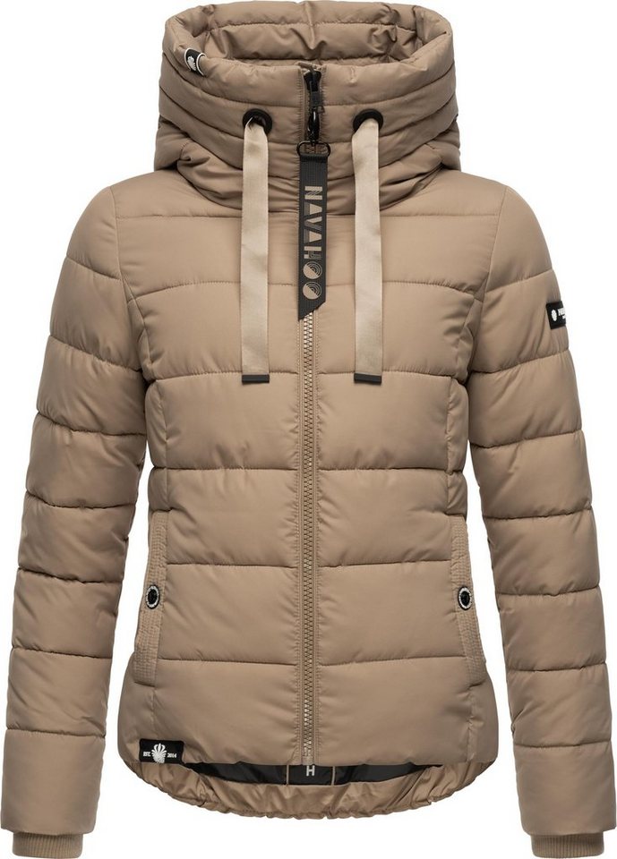 Navahoo Steppjacke Amayaa stylische Damen Winterjacke mit coolen Applikationen von Navahoo
