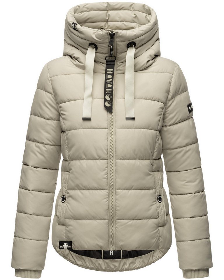 Navahoo Steppjacke Amayaa stylische Damen Winterjacke mit coolen Applikationen von Navahoo