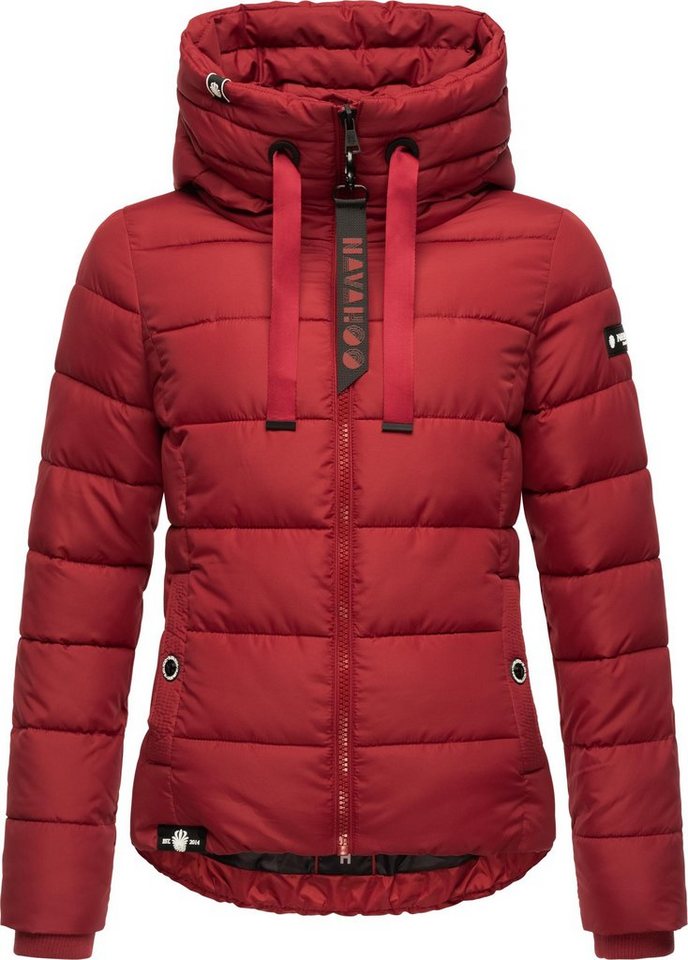 Navahoo Steppjacke Amayaa stylische Damen Winterjacke mit coolen Applikationen von Navahoo