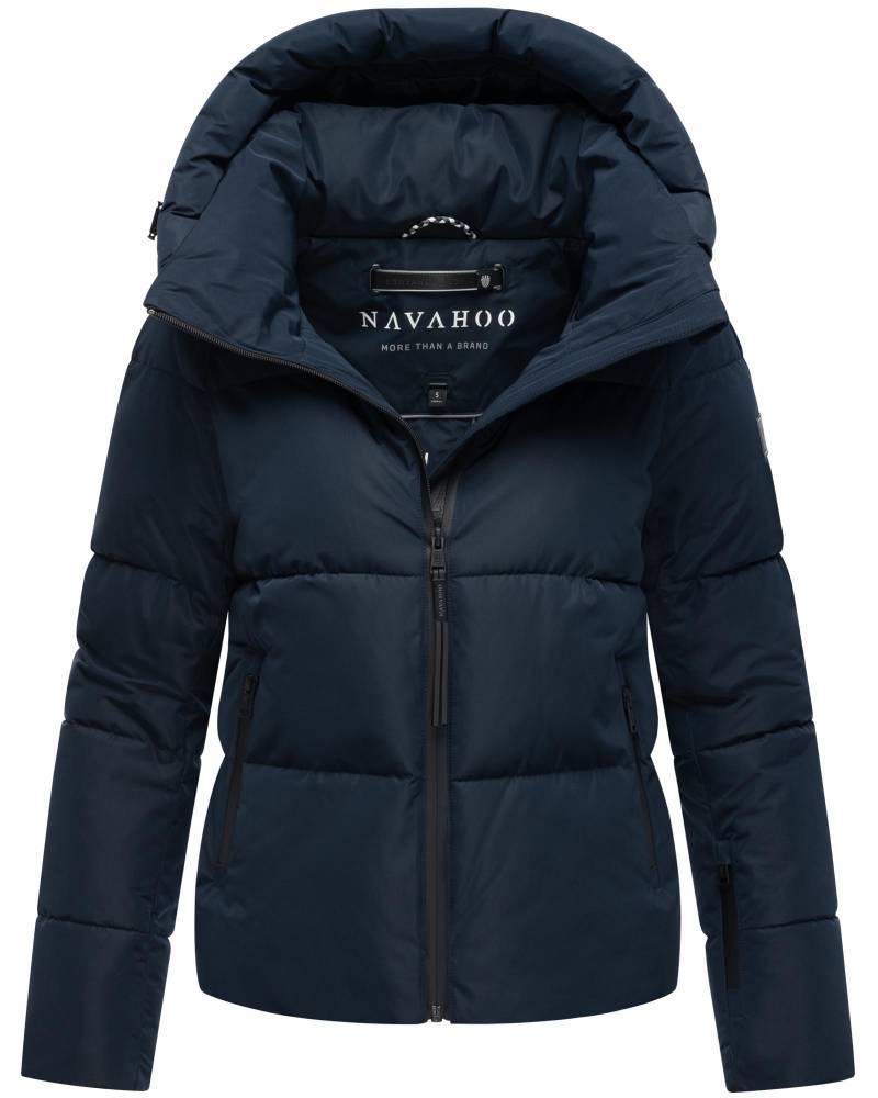 Navahoo Steppjacke "Frostherz XIV" mit Kapuze Kurze gesteppte Damen Winterjacke mit abnehmbarer Kapuze von Navahoo