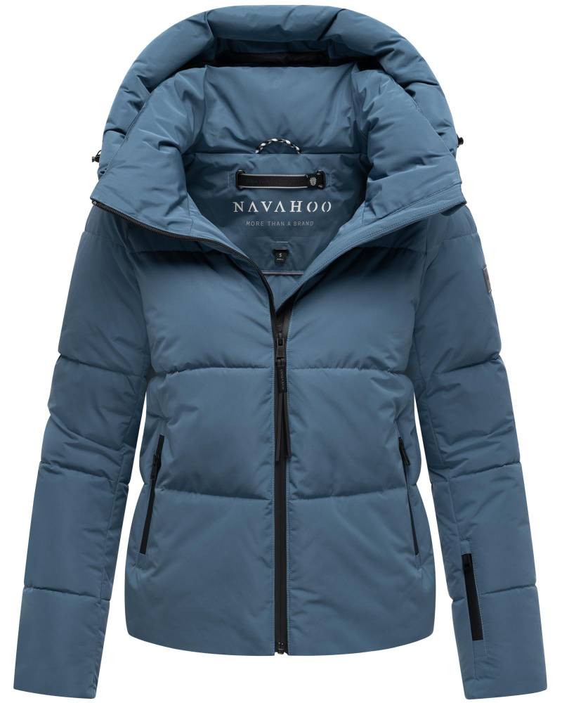 Navahoo Steppjacke "Frostherz XIV" mit Kapuze Kurze gesteppte Damen Winterjacke mit abnehmbarer Kapuze von Navahoo