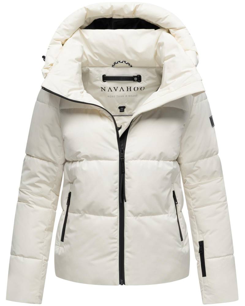 Navahoo Steppjacke "Frostherz XIV" mit Kapuze Kurze gesteppte Damen Winterjacke mit abnehmbarer Kapuze von Navahoo