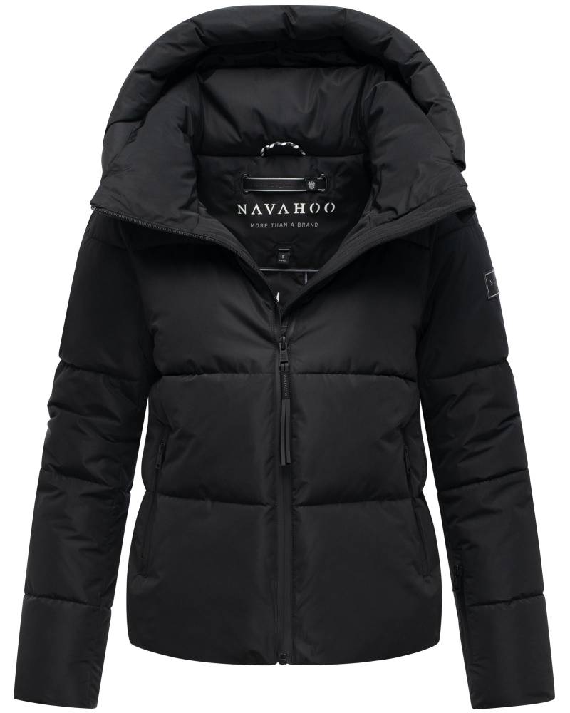 Navahoo Steppjacke "Frostherz XIV" mit Kapuze Kurze gesteppte Damen Winterjacke mit abnehmbarer Kapuze von Navahoo