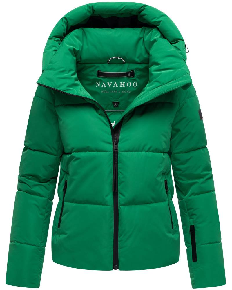 Navahoo Steppjacke "Frostherz XIV" mit Kapuze Kurze gesteppte Damen Winterjacke mit abnehmbarer Kapuze von Navahoo
