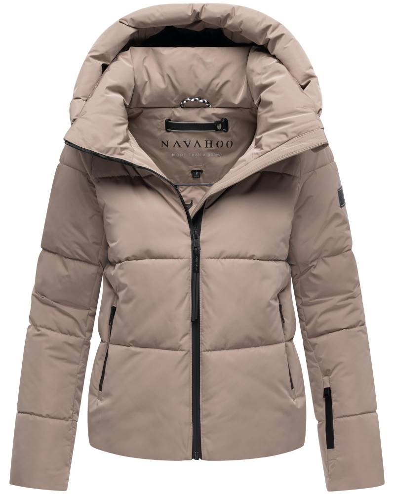 Navahoo Steppjacke "Frostherz XIV" mit Kapuze Kurze gesteppte Damen Winterjacke mit abnehmbarer Kapuze von Navahoo