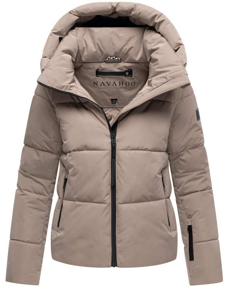 Navahoo Steppjacke Frostherz XIV Kurze gesteppte Damen Winterjacke mit abnehmbarer Kapuze von Navahoo