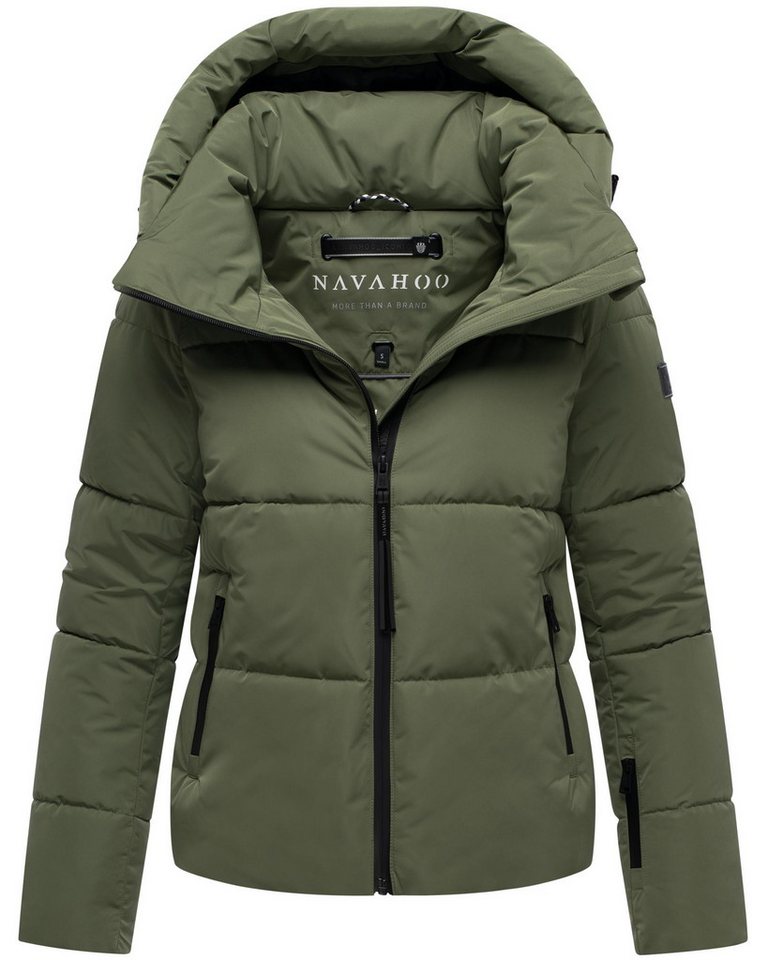 Navahoo Steppjacke Frostherz XIV Kurze gesteppte Damen Winterjacke mit abnehmbarer Kapuze von Navahoo