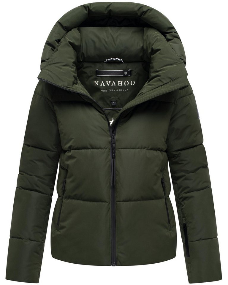 Navahoo Steppjacke Frostherz XIV Kurze gesteppte Damen Winterjacke mit abnehmbarer Kapuze von Navahoo