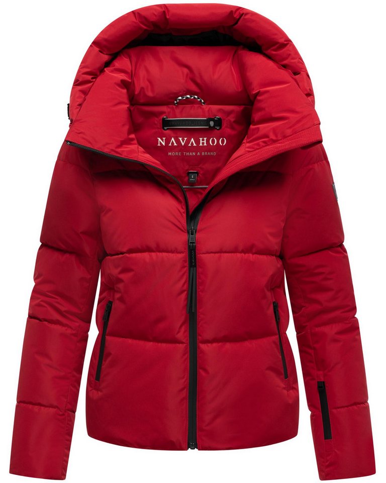 Navahoo Steppjacke Frostherz XIV Kurze gesteppte Damen Winterjacke mit abnehmbarer Kapuze von Navahoo