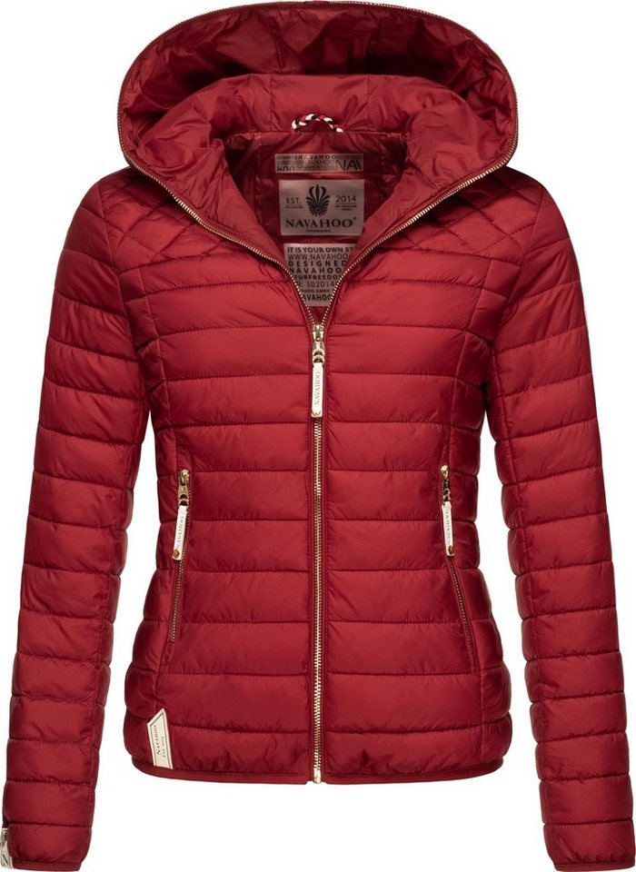 Navahoo Steppjacke Ich Bin Hübsch leichte Übergangsjacke mit Kapuze von Navahoo