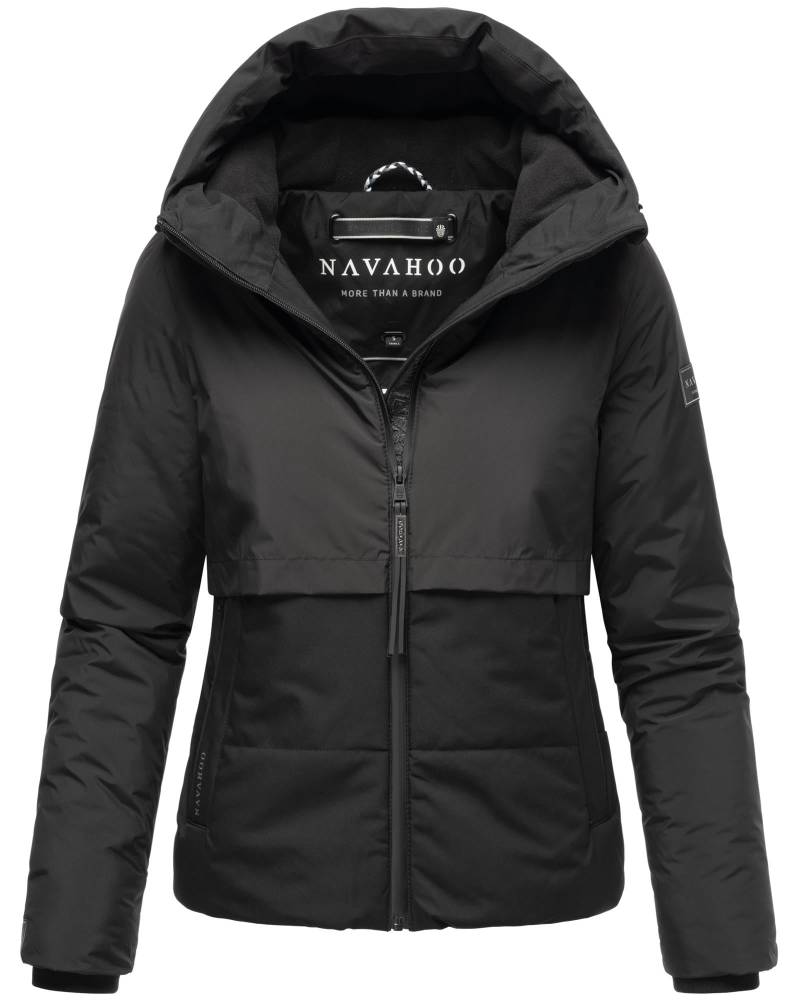 Navahoo Steppjacke "Liebesküken XIV" mit Kapuze modische Damen Winterjacke mit Fleece-Innenfutter von Navahoo