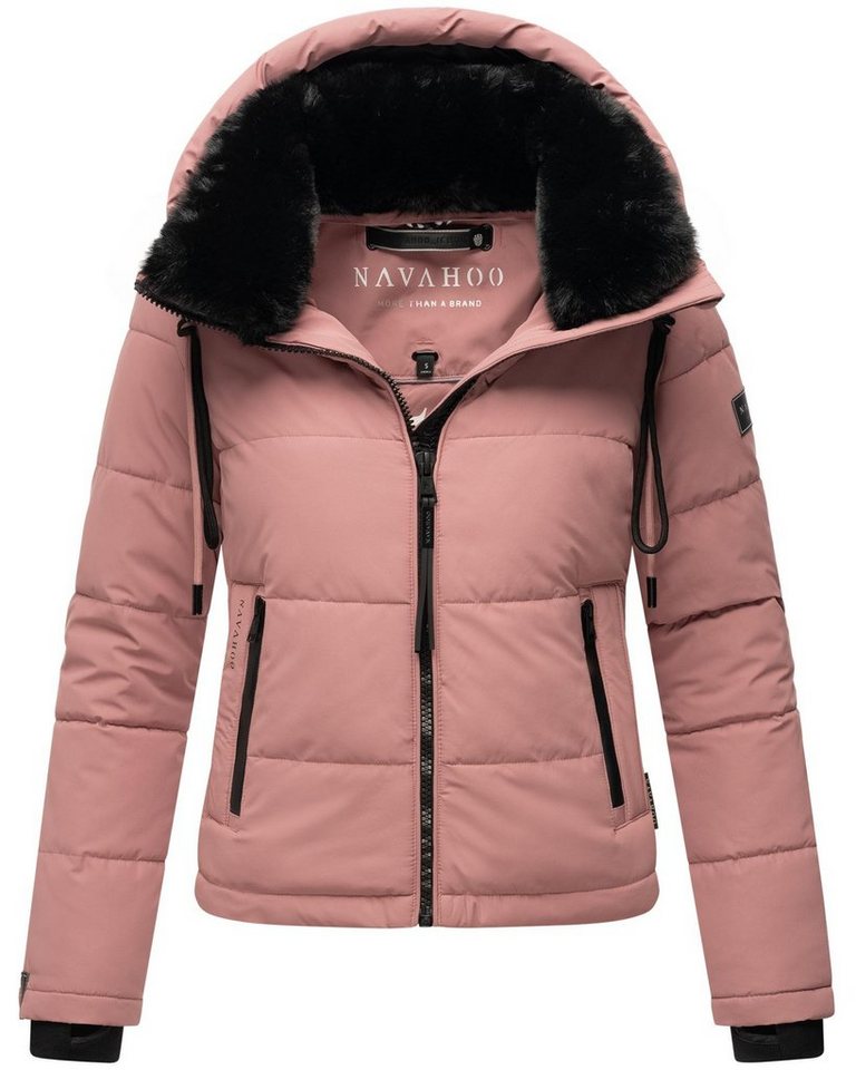 Navahoo Steppjacke Mit Liebe XIV Warme gesteppte Damen Winterjacke mit kuscheligem Kragen von Navahoo