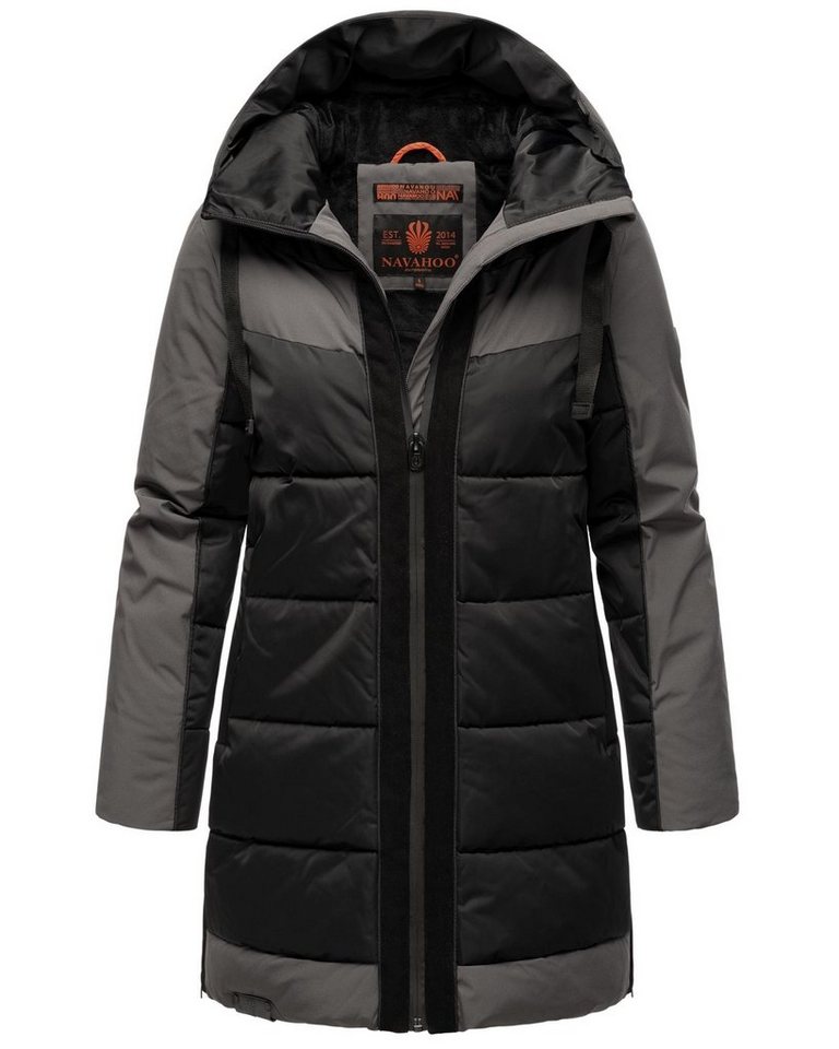 Navahoo Steppjacke Samtkätzchen Modischer, gesteppter Damen Winter Kurzmantel von Navahoo