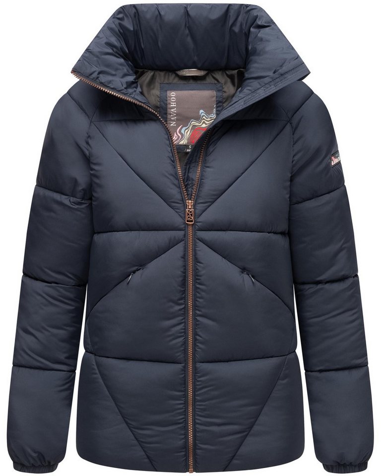 Navahoo Steppjacke Schokolinaa 14 Winterjacke mit modischer Steppung & hohem Kragen von Navahoo