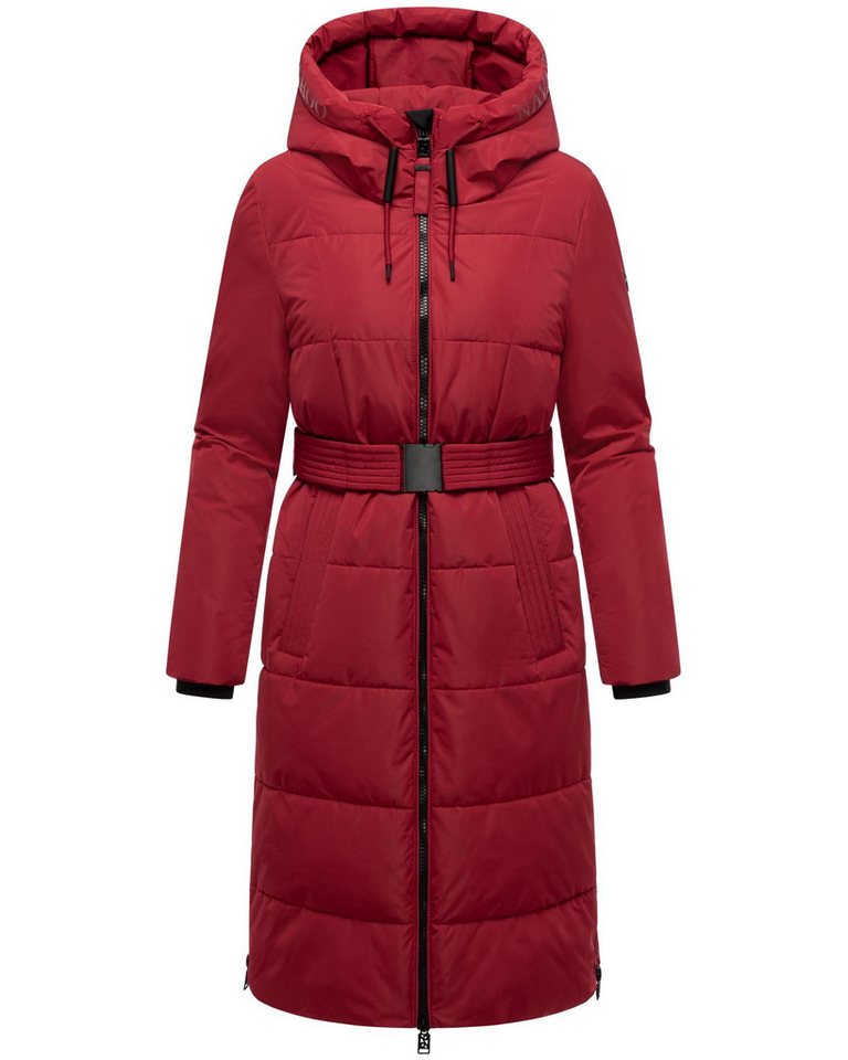 Navahoo Steppmantel Herbstnebel 14 langer Damen Wintermantel mit Taillengürtel von Navahoo