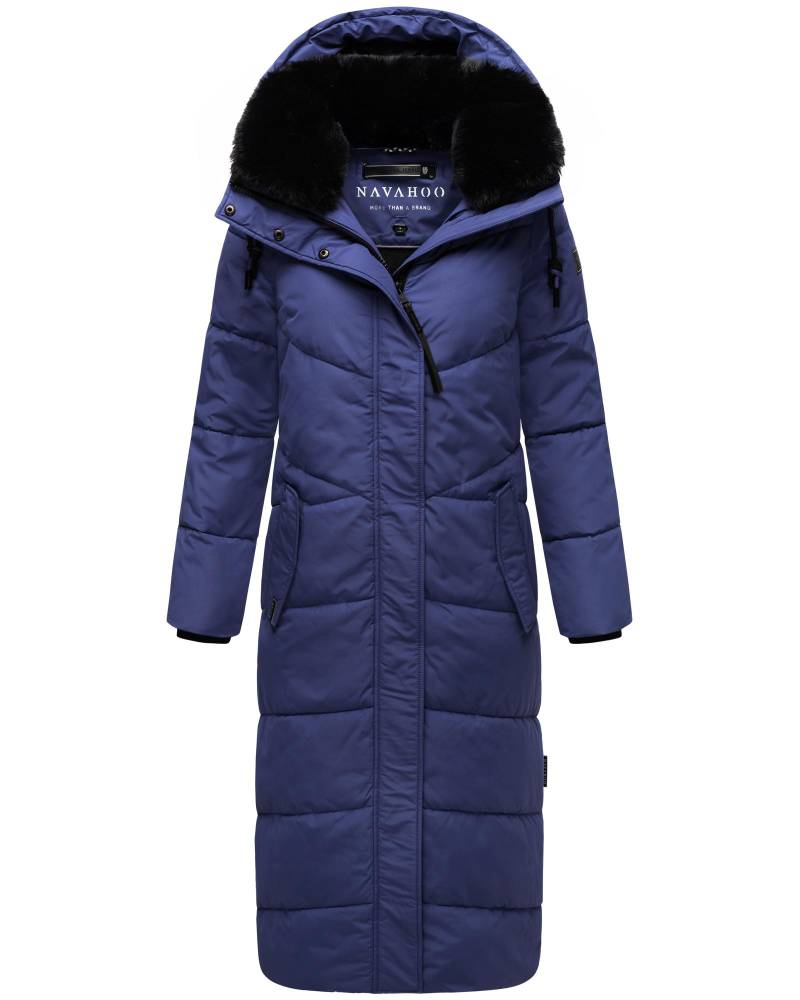 Navahoo Steppmantel "Hingucker XIV", Damen Wintermantel mit abnehmbaren Kunstfellkragen von Navahoo