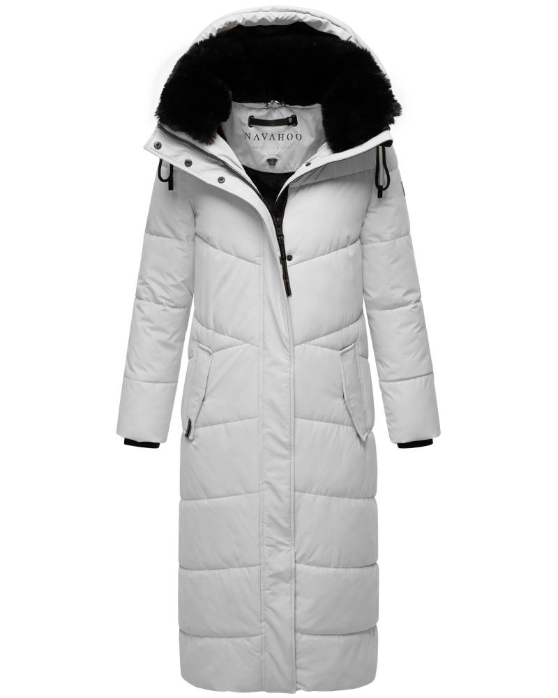 Navahoo Steppmantel "Hingucker XIV" Damen Wintermantel mit abnehmbaren Kunstfellkragen von Navahoo