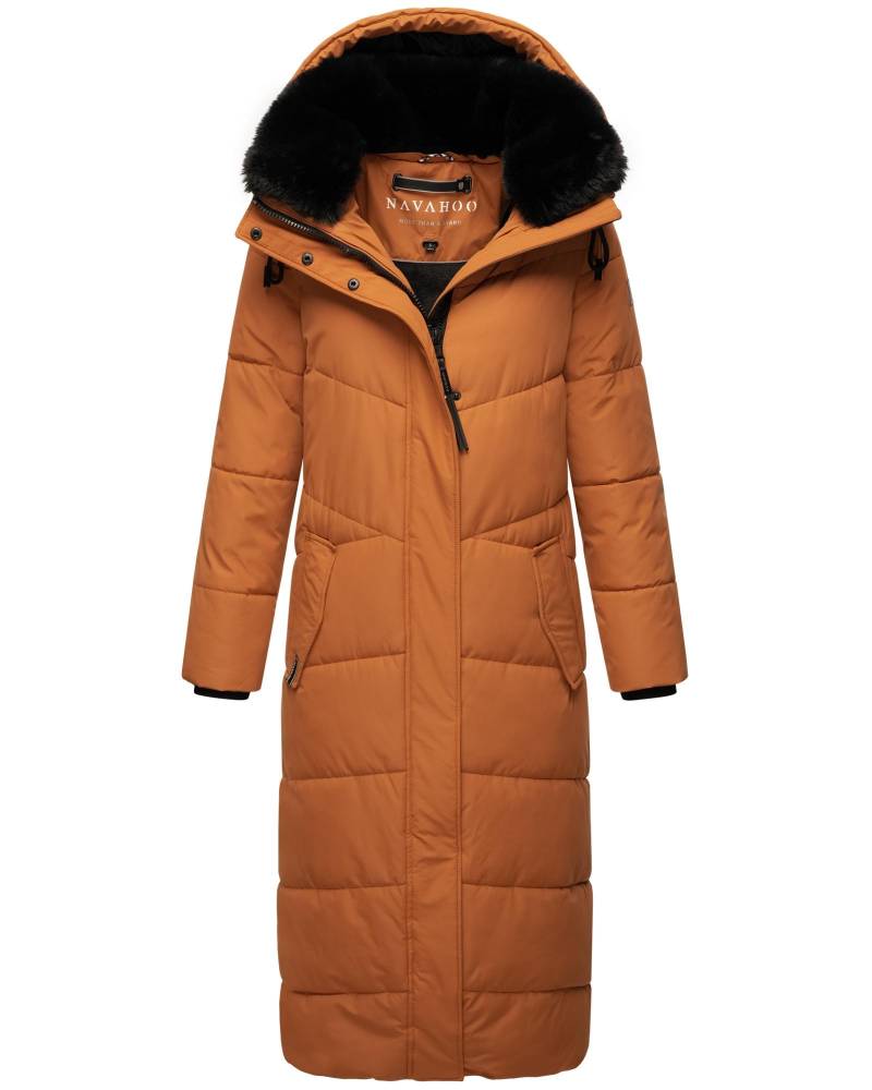 Navahoo Steppmantel "Hingucker XIV" Damen Wintermantel mit abnehmbaren Kunstfellkragen von Navahoo
