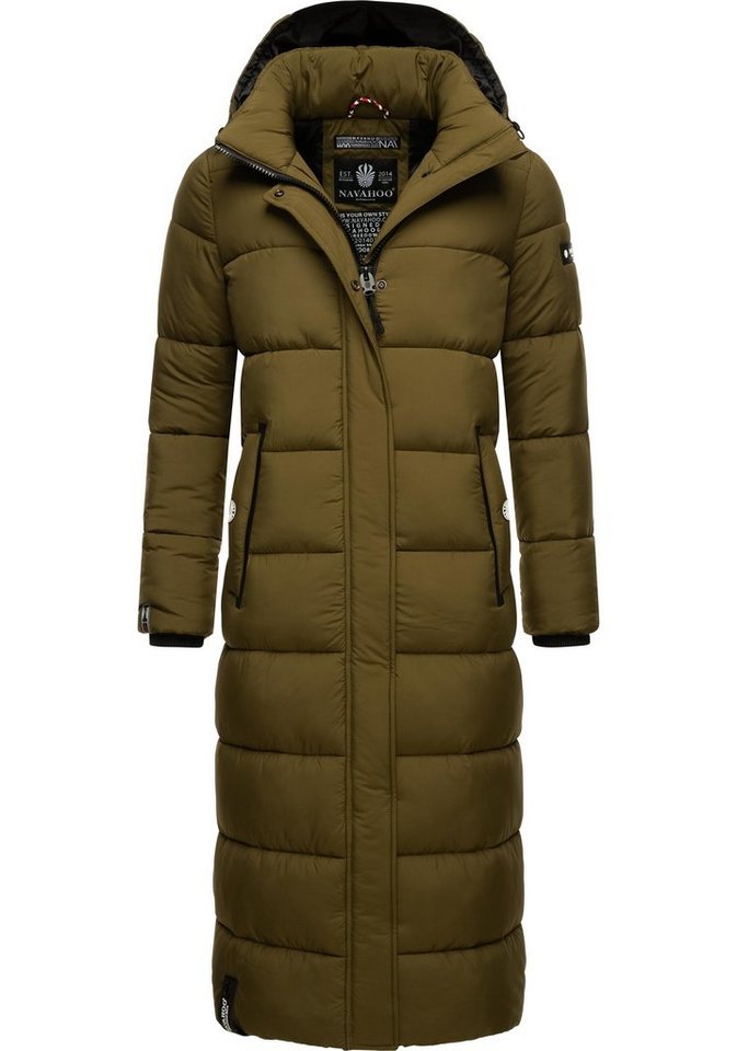 Navahoo Steppmantel Isalie zeitloser Wintermantel mit abnehmbarer Kapuze von Navahoo