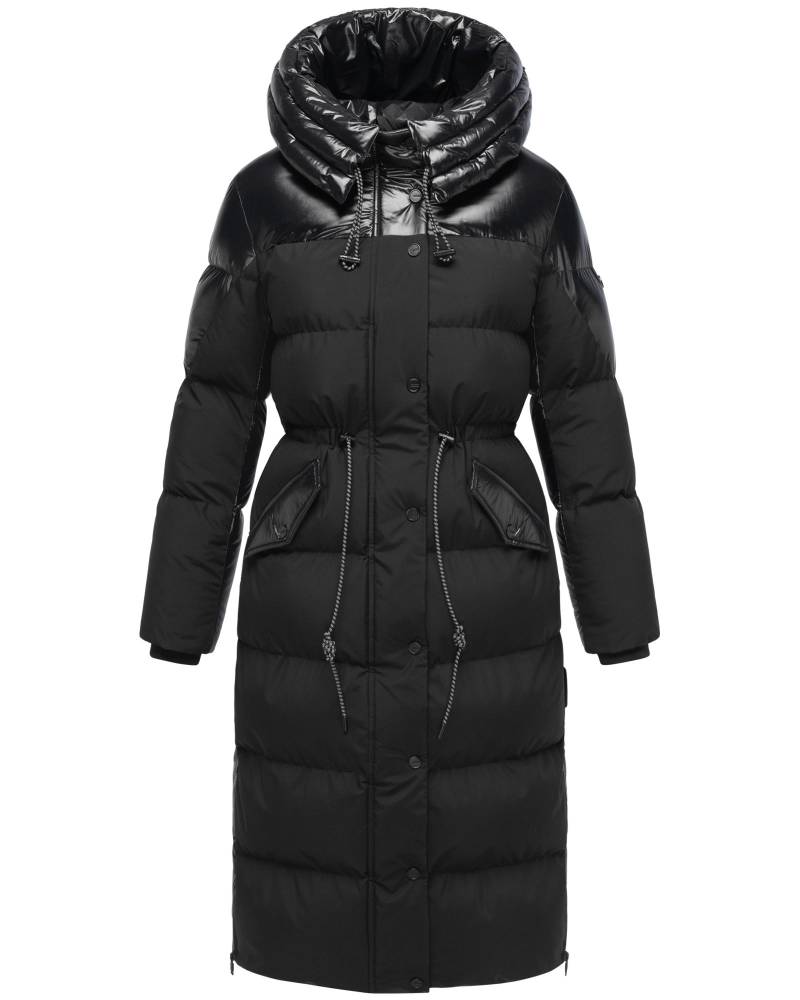 Navahoo Steppmantel "Knusperherz 14" Langer gesteppter Damen Wintermantel mit Materialmix von Navahoo