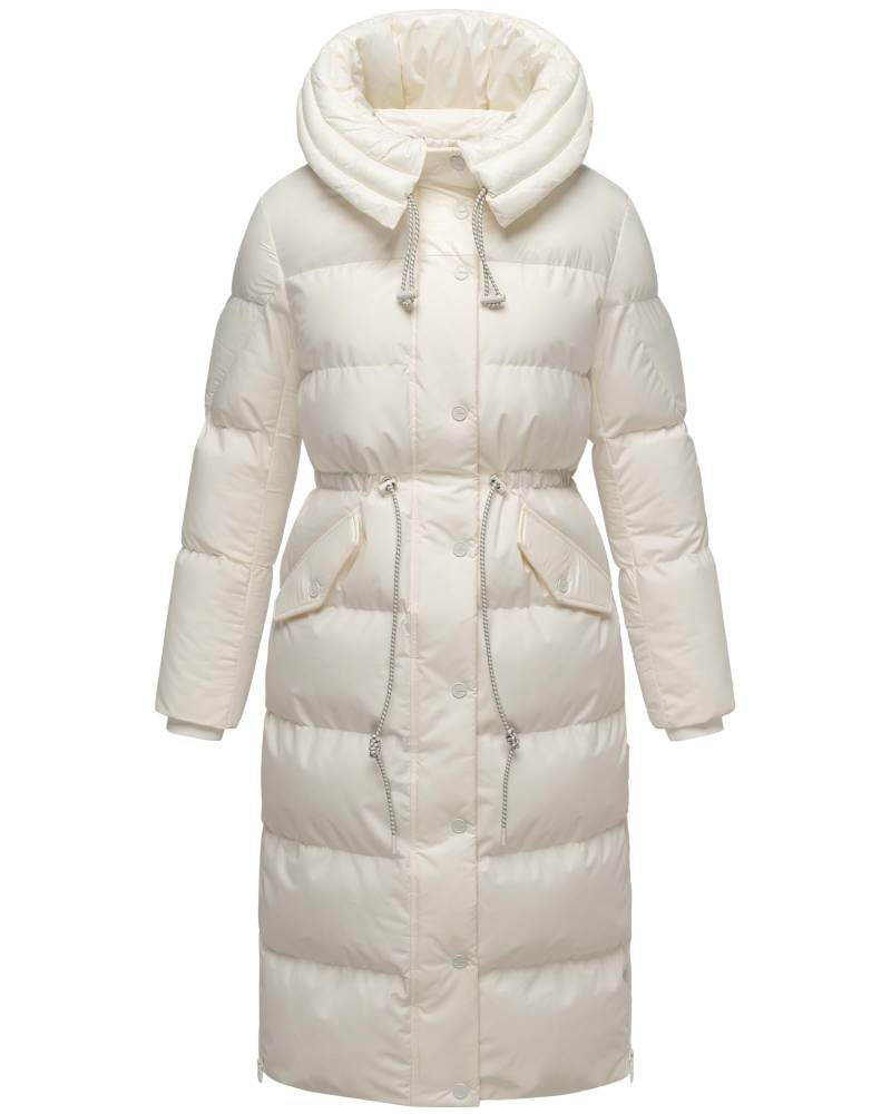 Navahoo Steppmantel "Knusperherz 14" Langer gesteppter Damen Wintermantel mit Materialmix von Navahoo