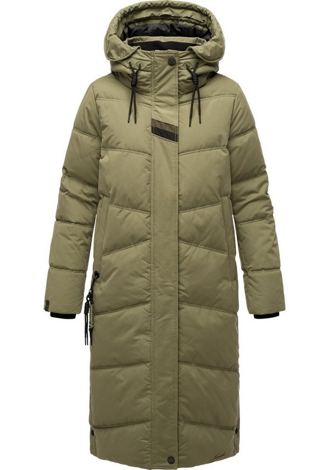 Navahoo Steppmantel Kuschelmausi Moderner Damen Wintermantel mit großer Kapuze von Navahoo