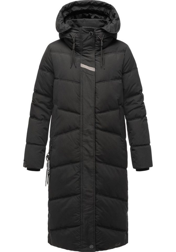 Navahoo Steppmantel Kuschelmausi Moderner Damen Wintermantel mit großer Kapuze von Navahoo