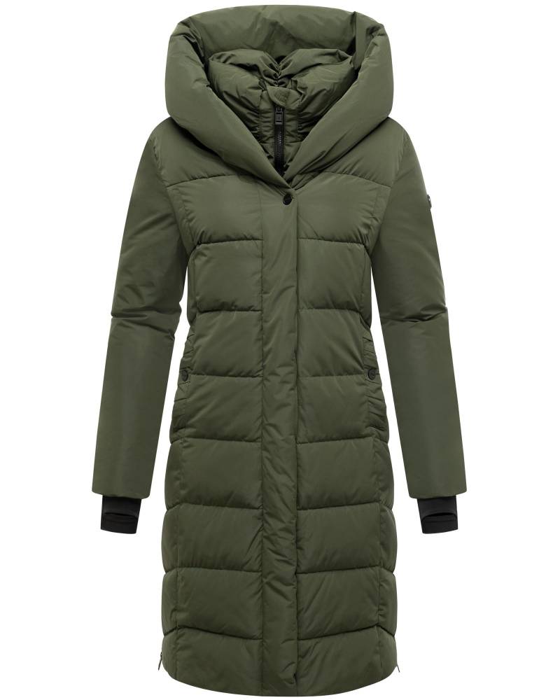 Navahoo Steppmantel "Laubzauber 14" gesteppter Damen Wintermantel mit abnehmbarem Kragen-Einsatz von Navahoo