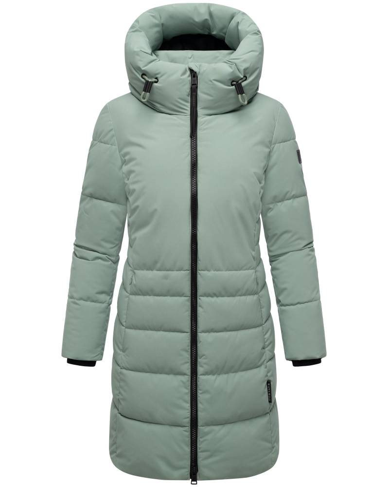 Navahoo Steppmantel "Mondnebel XIV", Langer, gesteppter Damen Wintermantel mit hohem Kragen von Navahoo