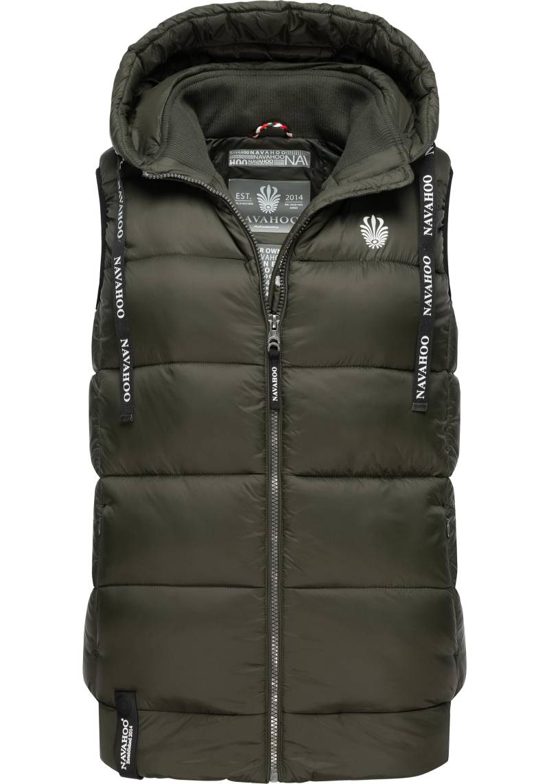 Navahoo Steppweste "Kassidy" stylische ärmellose Damen Weste mit Kapuze von Navahoo