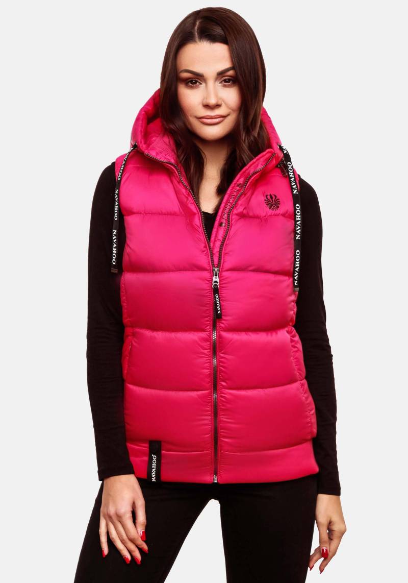 Navahoo Steppweste "Kassidy" stylische ärmellose Damen Weste mit Kapuze von Navahoo