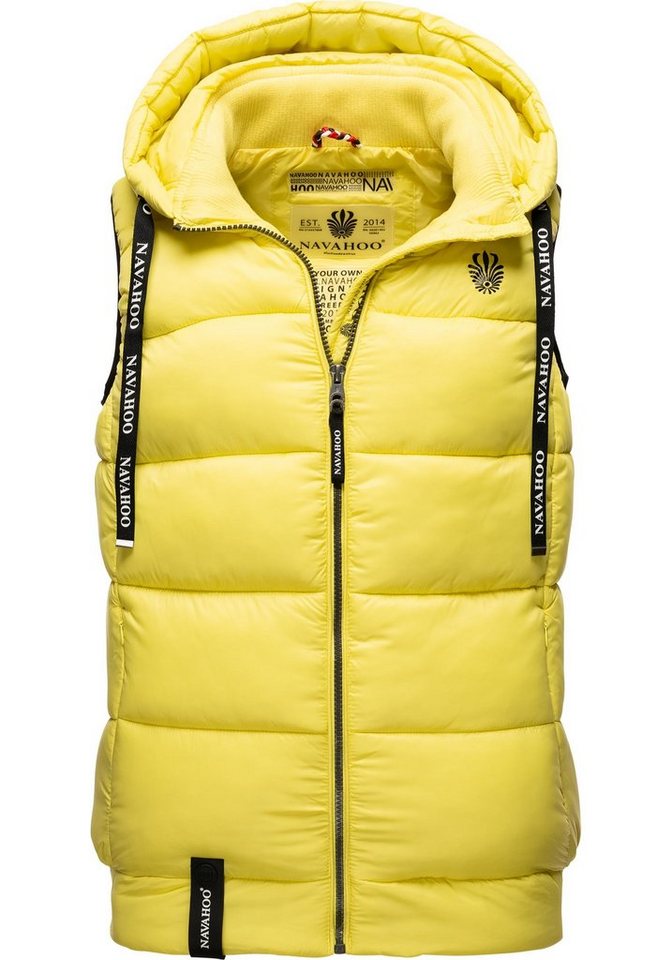 Navahoo Steppweste Kassidy stylische ärmellose Damen Weste mit Kapuze von Navahoo