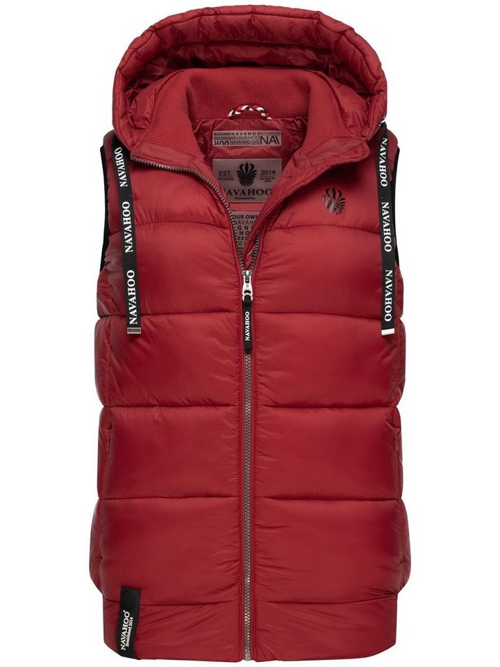 Navahoo Steppweste Kassidy stylische ärmellose Damen Weste mit Kapuze von Navahoo