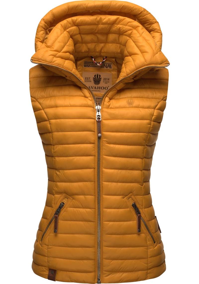 Navahoo Steppweste "Shadaa" stylische ärmellose Damen Weste mit Kapuze von Navahoo
