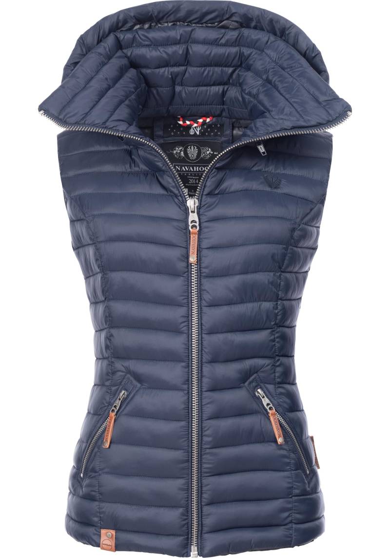 Navahoo Steppweste "Shadaa" stylische ärmellose Damen Weste mit Kapuze von Navahoo