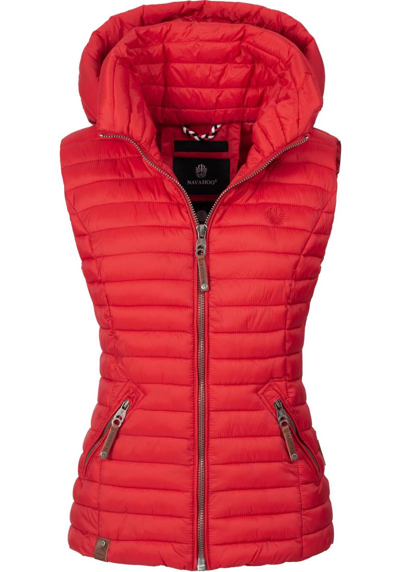 Navahoo Steppweste "Shadaa" stylische ärmellose Damen Weste mit Kapuze von Navahoo