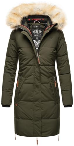 Navahoo Warmer Damen Winter Stepp Mantel Winterjacke Parka B803 [B803-Halin-Olive-Gr.XL] von Navahoo