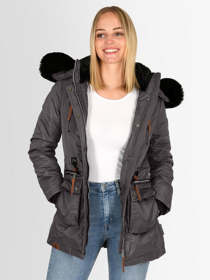 Navahoo Winterjacke Navahoo Mangala Princess Damen Winterjacke B873 mit abnehmbarer Kapuze von Navahoo